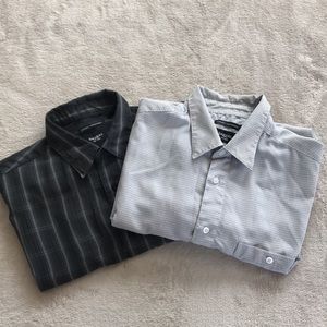 Haggar Luxury microfiber button down shirts